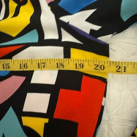 Big Dart 80s Inspired Art Deco Pop Art Button Up Long Sleeve Shirt … - Picture 6 of 9